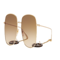 GUCCI Woman Sunglasses GG1031S - Frame color: Gold, Lens color: Brown