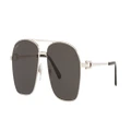 CARTIER Man Sunglasses CT0306S - Frame color: Silver, Lens color: Grey