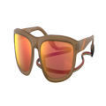 EMPORIO ARMANI Man Sunglasses EA4183U - Frame color: Matte Opal Brown, Lens color: Orange Mirror Red