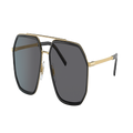 DOLCE&GABBANA Man Sunglasses DG2285 - Frame color: Gold/Black, Lens color: Polar Grey