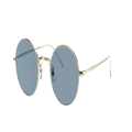 OLIVER PEOPLES Unisex Sunglasses OV1293ST G. Ponti-3 - Frame color: Soft Gold, Lens color: Cobalto
