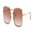 COACH Woman Sunglasses HC7139BD C8000 - Frame color: Rose Gold/Pink Glitter, Lens color: Pink Gradient