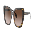 BURBERRY Woman Sunglasses BE4366 Tamsin - Frame color: Top Check/Striped Brown, Lens color: Brown Gradient