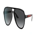PRADA LINEA ROSSA Man Sunglasses PS 06WS - Frame color: Black, Lens color: Polarized Grey Gradient