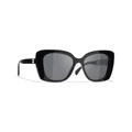 CHANEL Woman Sunglasses Square Sunglasses CH5422B - Frame color: Black, Lens color: Grey
