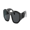 VERSACE Unisex Sunglasses VE4361 Biggie - Frame color: Black, Lens color: Dark Grey