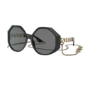 VERSACE Woman Sunglasses VE4395 - Frame color: Black, Lens color: Dark Grey