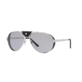 CARTIER Unisex Sunglasses CT0296S - Frame color: Silver, Lens color: Grey