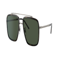 DOLCE&GABBANA Man Sunglasses DG2220 - Frame color: Bronze/Havana, Lens color: Polarized Green