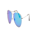 MAUI JIM Unisex Sunglasses 264 Mavericks - Frame color: Silver, Lens color: Blue Hawaii Mirror Polarized