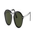 PERSOL Unisex Sunglasses PO3274S - Frame color: Black, Lens color: Green