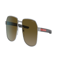 PRADA LINEA ROSSA Man Sunglasses PS 54WS - Frame color: Gunmetal, Lens color: Grey Gradient