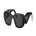 PRADA Woman Sunglasses PR 17WS - Frame color: Black, Lens color: Dark Grey