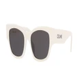 CELINE Unisex Sunglasses CL40197U - Frame color: Ivory, Lens color: Green