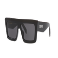 CELINE Unisex Sunglasses CL40214U - Frame color: Black Shiny, Lens color: Grey