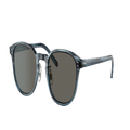 OLIVER PEOPLES Man Sunglasses OV5219SM Fairmont Sun-F - Frame color: Dark Blue VSB, Lens color: Carbon Grey