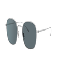 OLIVER PEOPLES Unisex Sunglasses OV1307ST Adès - Frame color: Brushed Silver, Lens color: Blue Polar