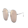 OLIVER PEOPLES Unisex Sunglasses OV1307ST Adès - Frame color: Silver, Lens color: Chrome Taupe Photochromic