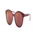 EMPORIO ARMANI Unisex Sunglasses EA4185 Kids - Frame color: Shiny Red, Lens color: Dark Violet Mirror Red