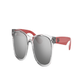 RAY-BAN Unisex Sunglasses RB9052S New Wayfarer Kids - Frame color: Transparent Grey, Lens color: Grey/Silver