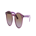 RAY-BAN Unisex Sunglasses RB9064S Kids - Frame color: Transparent Fuxia, Lens color: Violet Gradient Brown