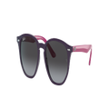 RAY-BAN Unisex Sunglasses RB9070S Kids - Frame color: Violet, Lens color: Grey Gradient