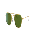 RAY-BAN Unisex Sunglasses RB9557S Frank Kids - Frame color: Gold, Lens color: Green Polar
