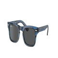 RAY-BAN Unisex Sunglasses RB9083S Burbank Kids - Frame color: Striped Blue, Lens color: Dark Grey