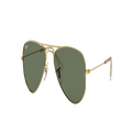RAY-BAN Unisex Sunglasses RB9506S Aviator Kids - Frame color: Gold, Lens color: Dark Green