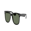 RAY-BAN Unisex Sunglasses RB9052S New Wayfarer Kids - Frame color: Black, Lens color: Dark Green