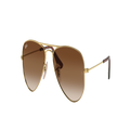RAY-BAN Unisex Sunglasses RB9506S Aviator Kids - Frame color: Gold, Lens color: Brown