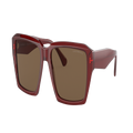 EMPORIO ARMANI Man Sunglasses EA4186 - Frame color: Shiny Transparent Red, Lens color: Dark Brown