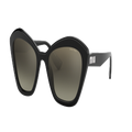 MIU MIU Woman Sunglasses MU 05US - Frame color: Black, Lens color: Gradient Grey Mirror Silver