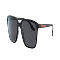 PRADA LINEA ROSSA Man Sunglasses PS 06VS - Frame color: Black Demi-Shiny, Lens color: Dark Grey