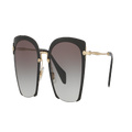 MIU MIU Woman Sunglasses MU 52RS - Frame color: Black, Lens color: Grey Gradient