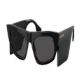 BURBERRY Woman Sunglasses BE4385 Palmer - Frame color: Black, Lens color: Dark Grey