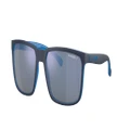 ARNETTE Man Sunglasses AN4251 Stripe - Frame color: Matte Top Navy On Light Blue, Lens color: Dark Grey Mirror Water Polar