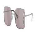 MIU MIU Woman Sunglasses MU 51YS - Frame color: Silver, Lens color: Violet Mirror Flash Silver