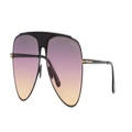 TOM FORD Unisex Sunglasses FT0935 - Frame color: Black Shiny, Lens color: Grey Grad