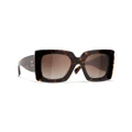 CHANEL Woman Sunglasses Square Sunglasses CH5480HA - Frame color: Dark Tortoise, Lens color: Light Brown