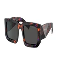 PRADA Man Sunglasses PR 06YS - Frame color: Abstract Orange, Lens color: Dark Grey
