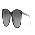 MAUI JIM Unisex Sunglasses ISOLA - Frame color: Black Grey, Lens color: Grey Polar