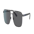 POLO RALPH LAUREN Man Sunglasses PH3137 - Frame color: Shiny Gunmetal, Lens color: Polarized Grey