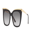 CARTIER Unisex Sunglasses CT0030S - Frame color: Black Shiny, Lens color: Grey
