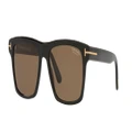 TOM FORD Man Sunglasses FT0906 - Frame color: Black Shiny, Lens color: Brown Polar