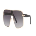 TOM FORD Man Sunglasses FT0911 - Frame color: Gold Pink Shiny, Lens color: Grey Grad