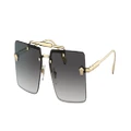 VERSACE Woman Sunglasses VE2245 - Frame color: Gold, Lens color: Grey Gradient
