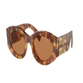 MIU MIU Woman Sunglasses MU 11WS - Frame color: Havana, Lens color: Brown