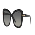 TOM FORD Woman Sunglasses FT1008 - Frame color: Black Shiny, Lens color: Grey Gradient
