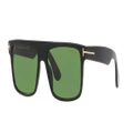 TOM FORD Man Sunglasses FT0999 - Frame color: Black Shiny, Lens color: Green